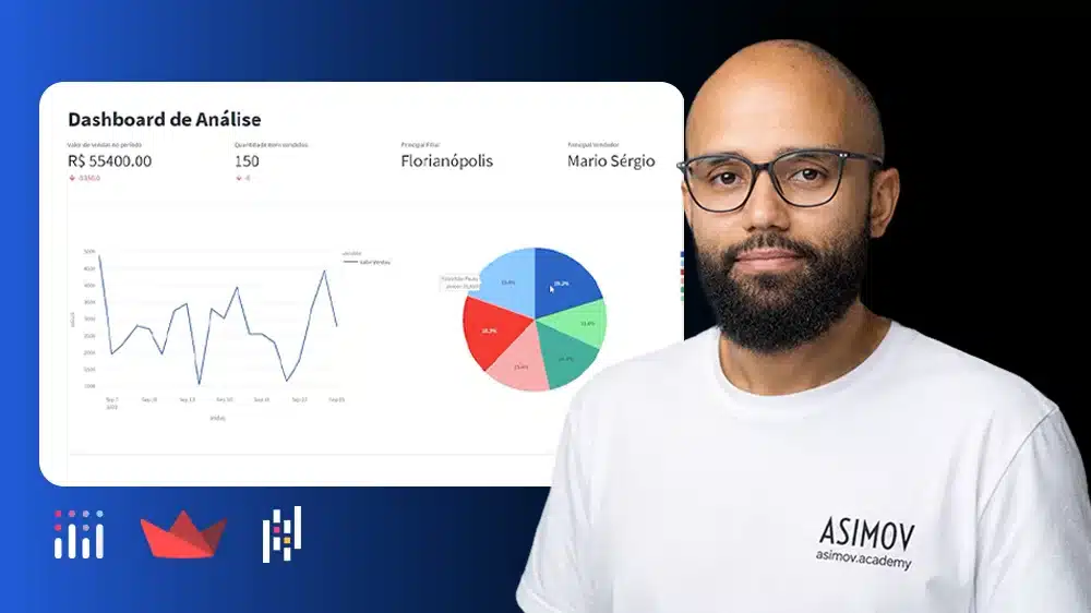 Capa do Projeto SalesApp – Web App para controle e análise de vendas - Asimov Academy
