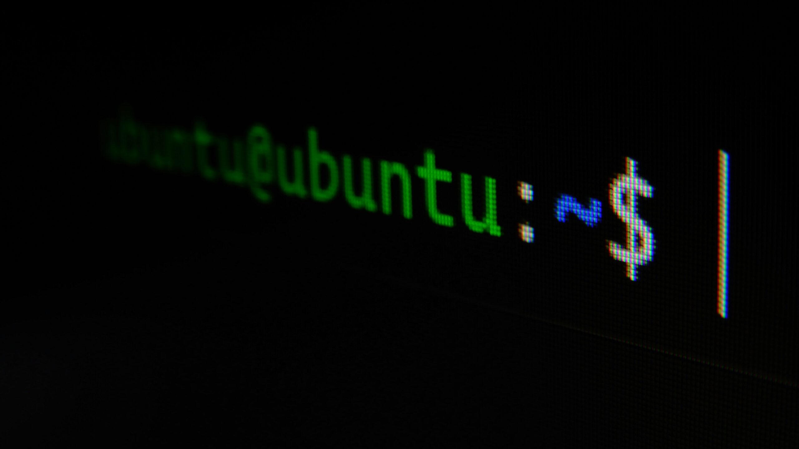 ubuntu escrito no terminal