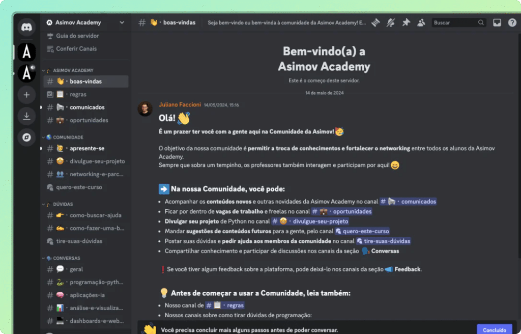 Comunidade de Alunos da Asimov Academy