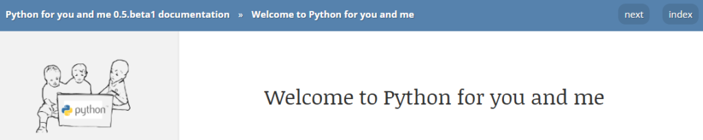 Site Python for You and Me (PYM)