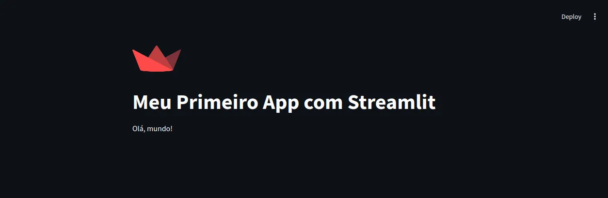 primeiro web app com streamlit