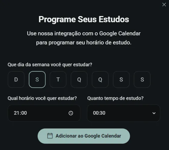 Google Calendar na Asimov