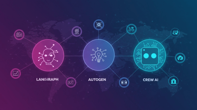 Comparação entre CrewAI, AutoGen e LangChain