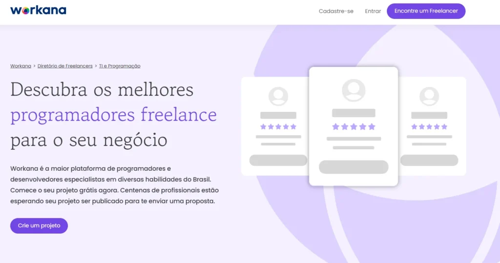 Plataforma para freelancers em programação Workana