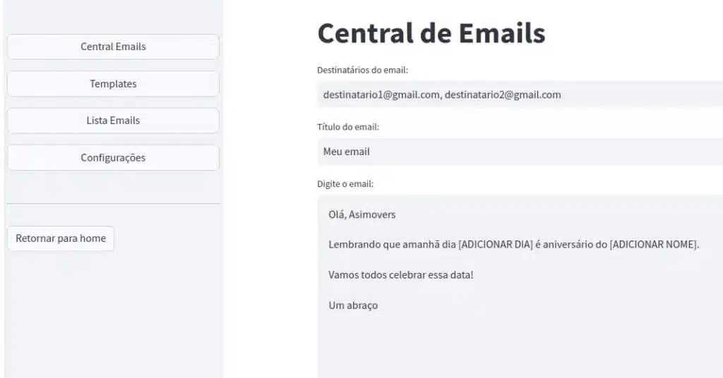 Ferramenta de automação criada com python