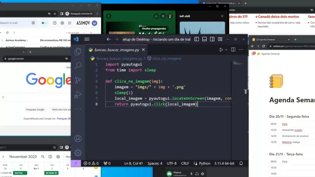 Ferramenta de automação criada com python