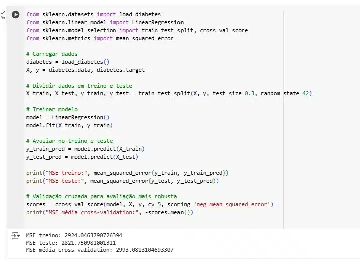Como detectar overfitting e underfitting na prática com scikit-learn?