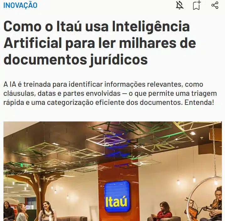 Como o Itaú usa Inteligência Artificial