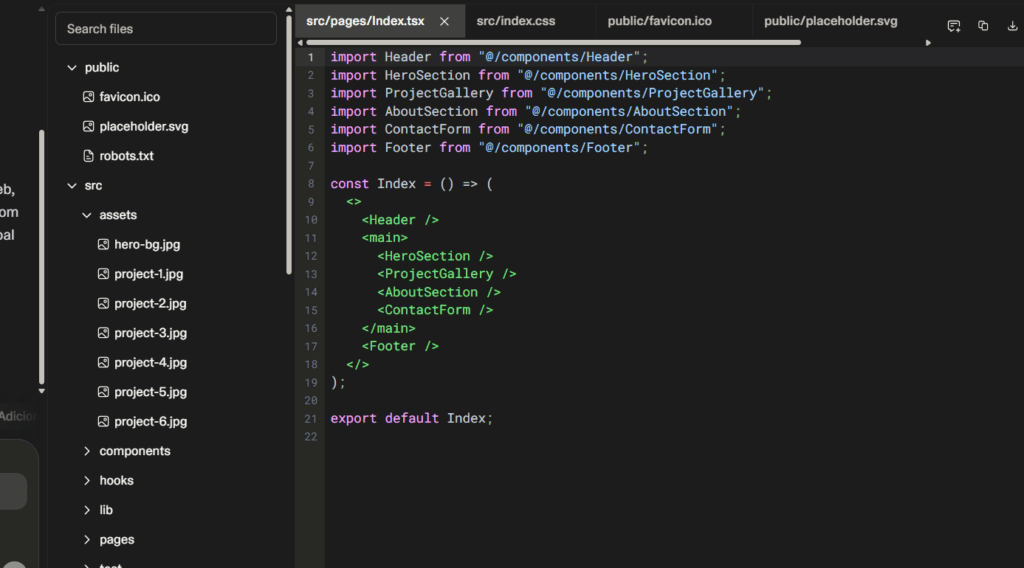 código do lovable AI