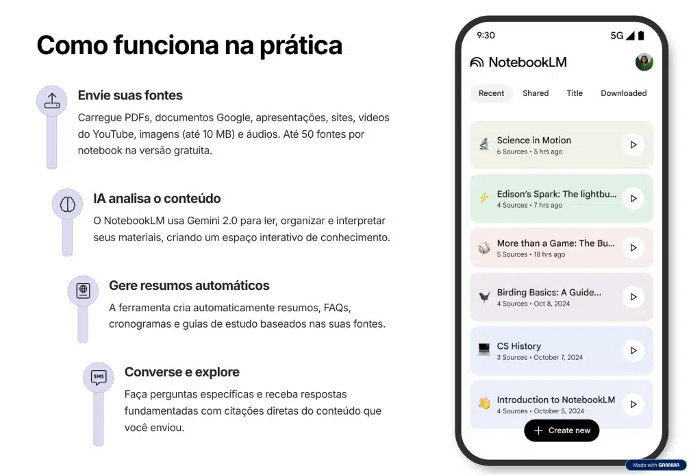 Como funciona notebooklm
