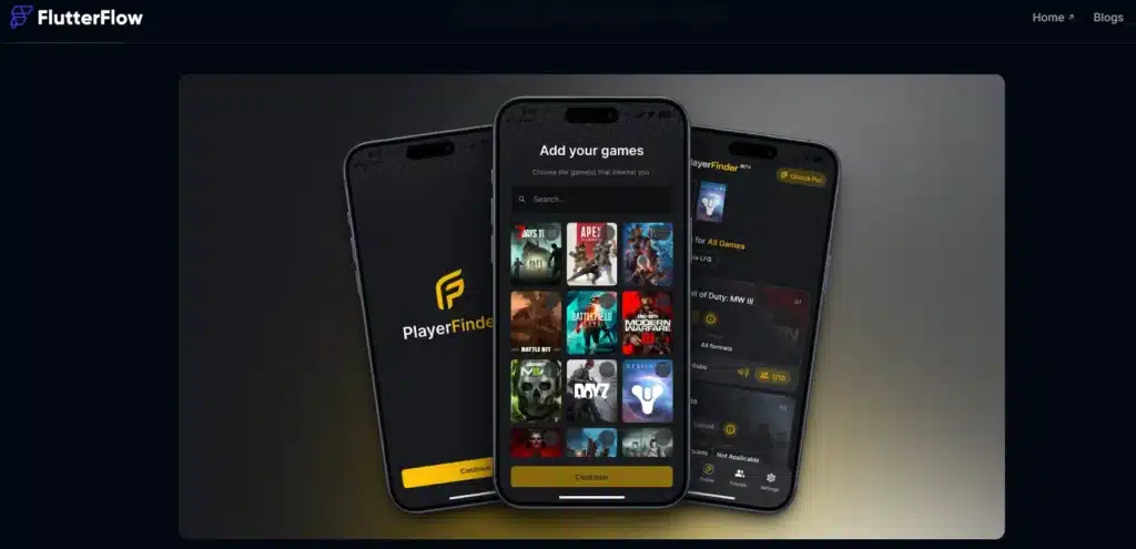 Aplicativo criado com flutterflow