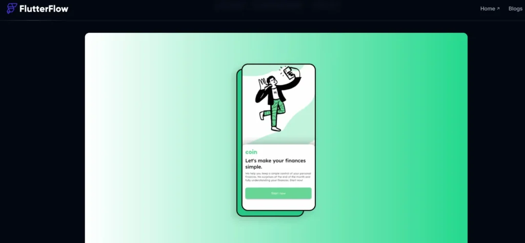 Aplicativo criado com flutterflow