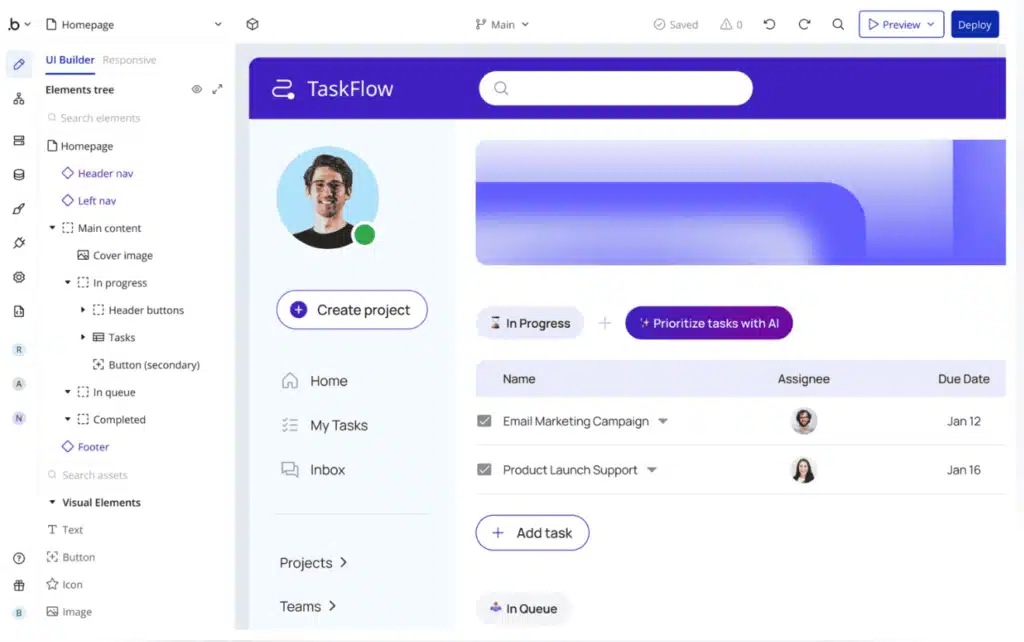 Ferramentas no-code Bubble.io