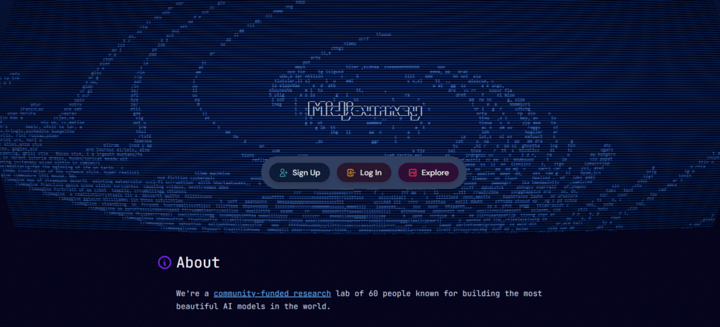IA para criar imagem: midjourney