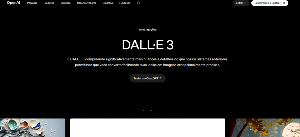 IA para criar imagem: DALL-E 3