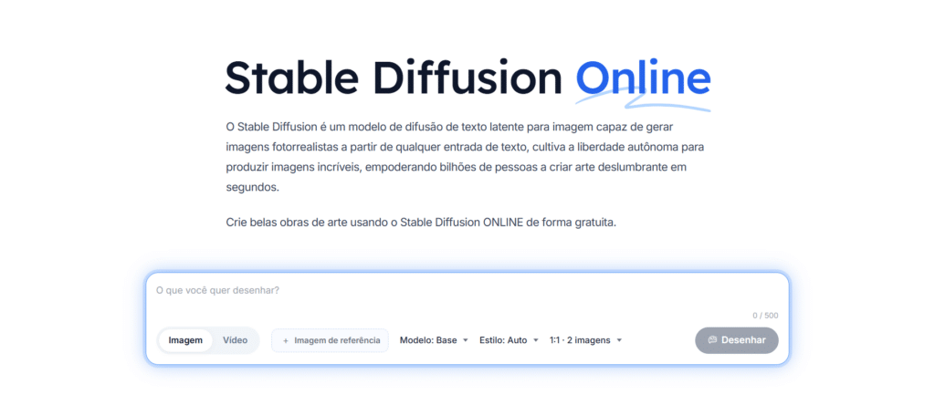 IA para gerar imagem: Stable Diffusion