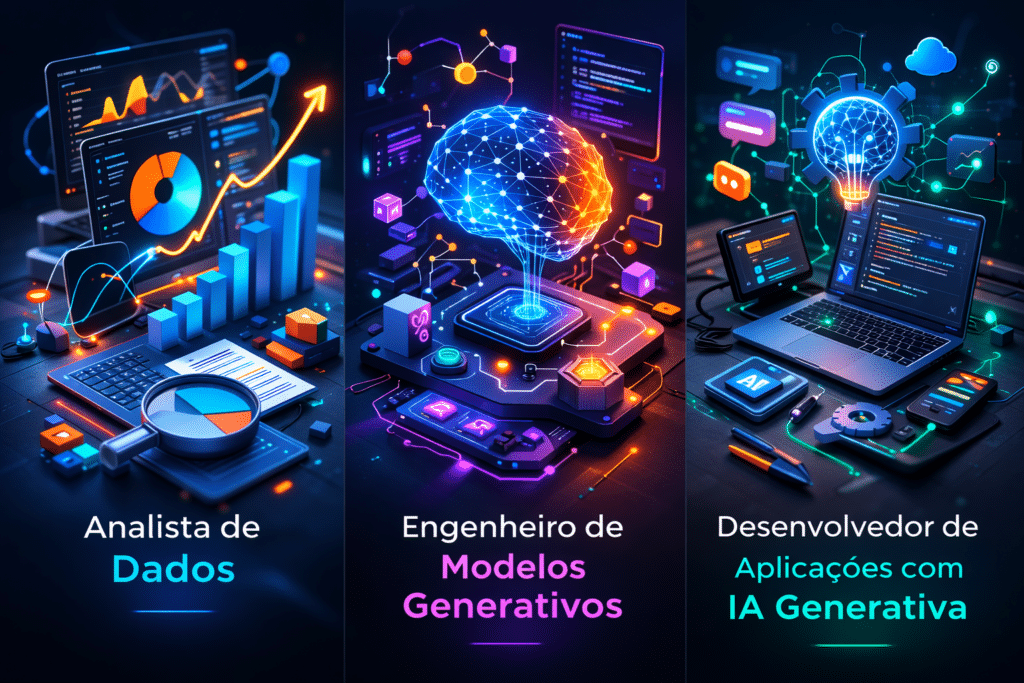 aprender IA para analisar dados, modelos generativos e IA generativa