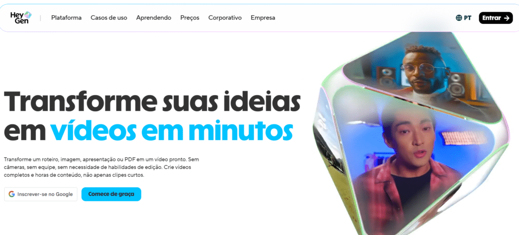 IA para criar video: HevGen