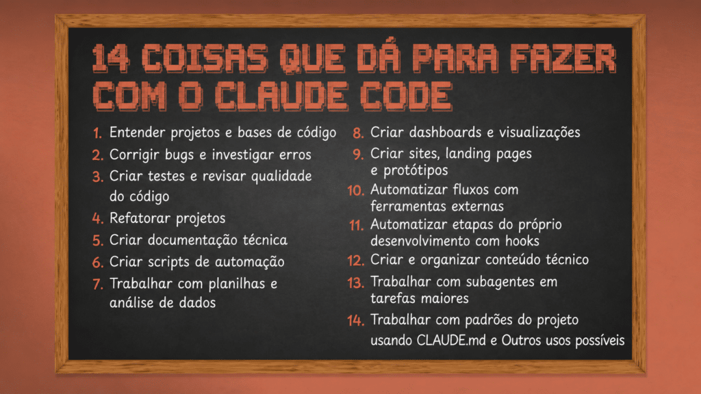 14 funções do Claude code