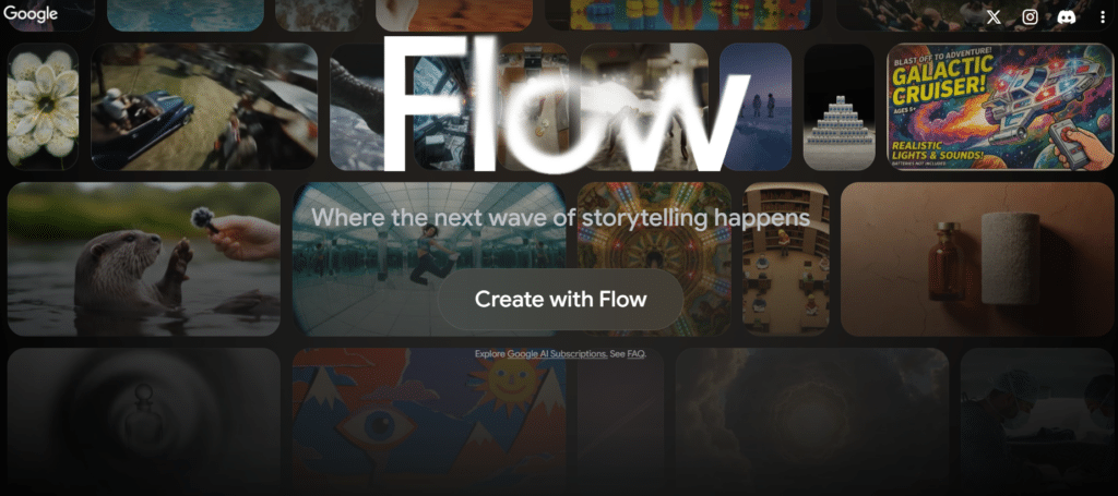 IA para criar vídeo: Flow