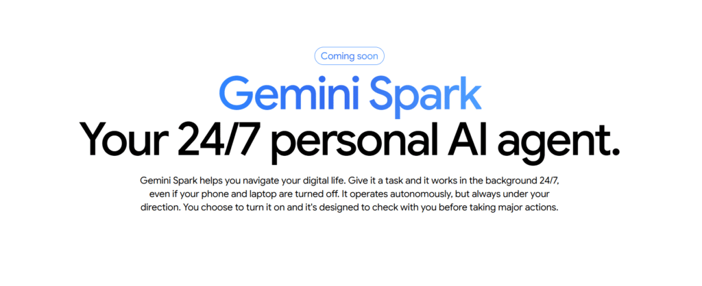 Google Spark novo agente de IA do Google