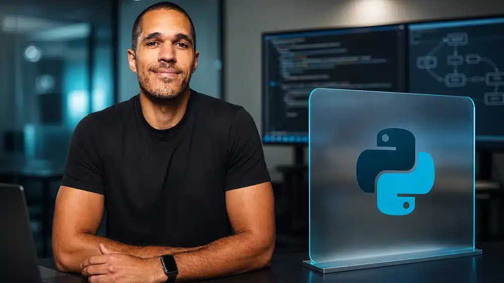 Capa do Curso Pensando como um Programador (usando Python e IA) - Asimov Academy