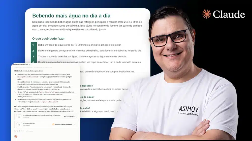 Capa do Projeto Gerador de panfletos educativos - Asimov Academy