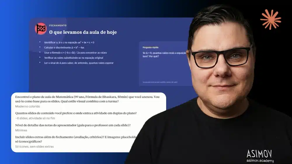 Capa do Projeto Gerador de Slides com Claude - Asimov Academy