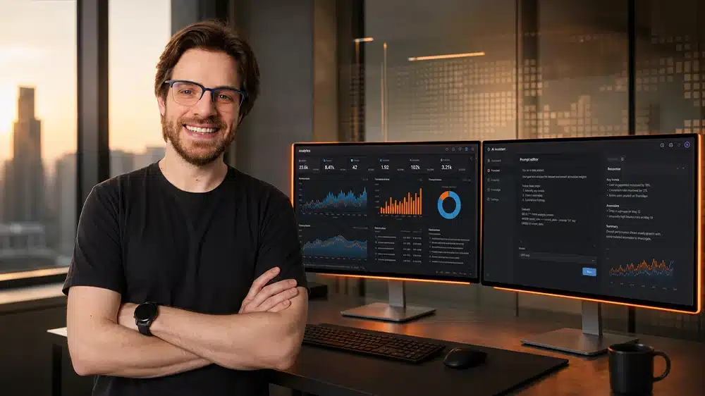 Capa do curso Seu primeiro Dashboard com IA - Asimov Academy