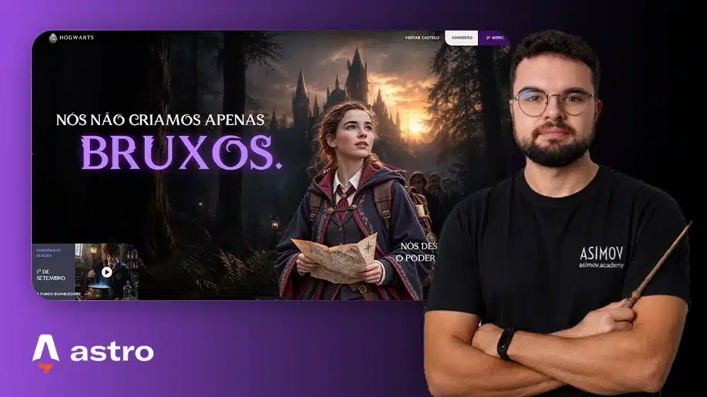 Capa do Projeto Site Harry Potter - Asimov Academy